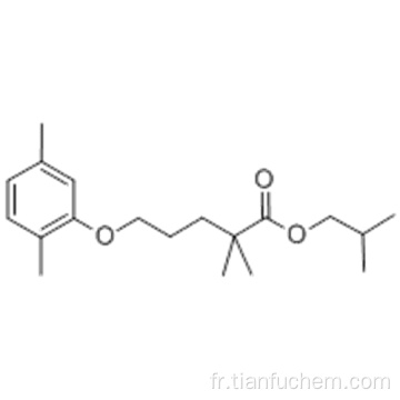 Ester 5- (2,5-diméthylphénoxy) -2,2-diméthyl-, 2-méthylpropylique d&#39;acide pentanoïque CAS 149105-26-0